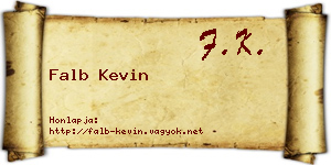 Falb Kevin névjegykártya