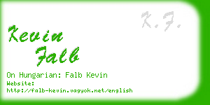 kevin falb business card